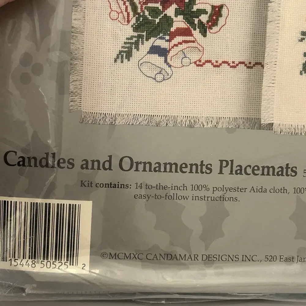 Candamar Something Special Christmas Place Mats Counted Cross Stitch Kit 50525